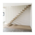 wood floating staircase  Wooden stepping box designs office